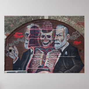 Poster Sigmund Freud Street Art