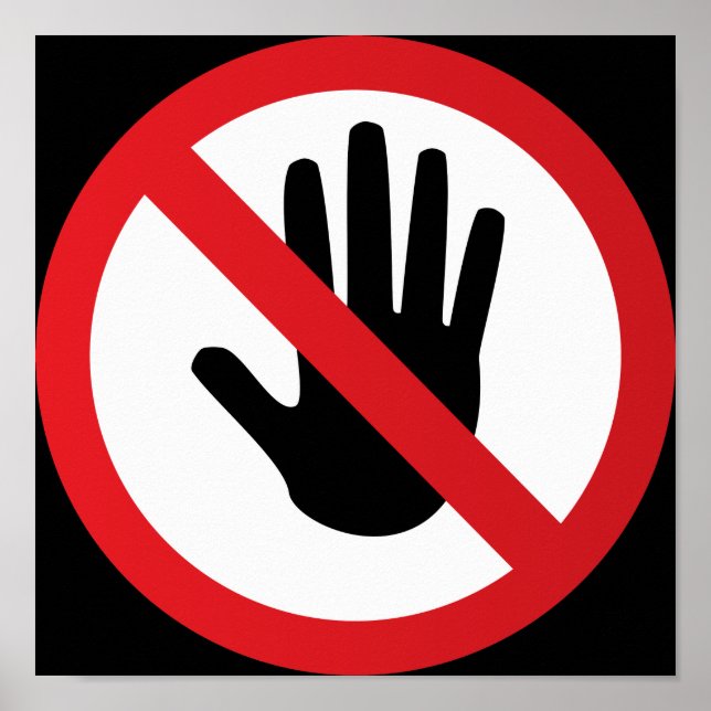 Poster Signal d'avertissement (Devant)