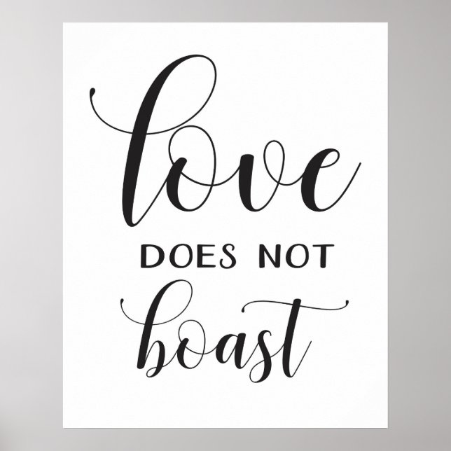 Poster Signal mariage - 1 Corinthiens 13 - Signal Aisle (Devant)