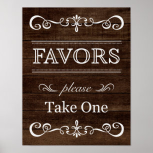 Poster Signal mariage - Favoriser le signe Mariage rustiq