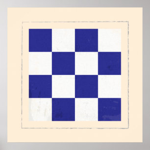 Poster Signal Nautique "N"