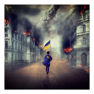 Poster Signature de la paix ukrainienne dans le monde