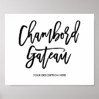 SIGNE DE GÂTEAU DE Chambord