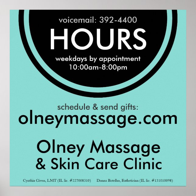 POSTER SIGNE HEURES D'AFFAIRES PETITES (Devant)