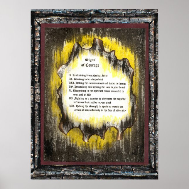 Poster Signes de courage (Devant)
