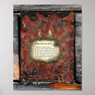 Poster Signes De La Terre