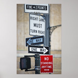 Poster Signes de trafic