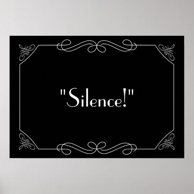 Poster Silence ! (Devant)
