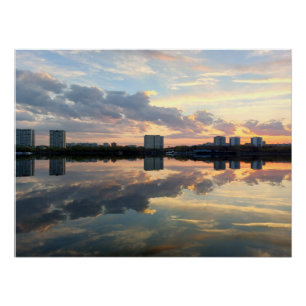 Poster Silence Doré — Reflets Urbains