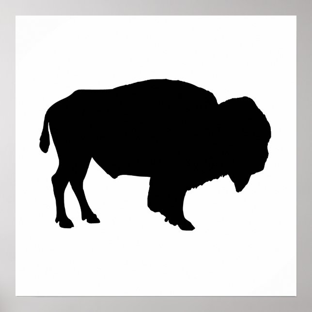 Poster Silhouette de Buffalo (Devant)