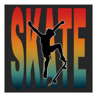 Silhouette de skateboard