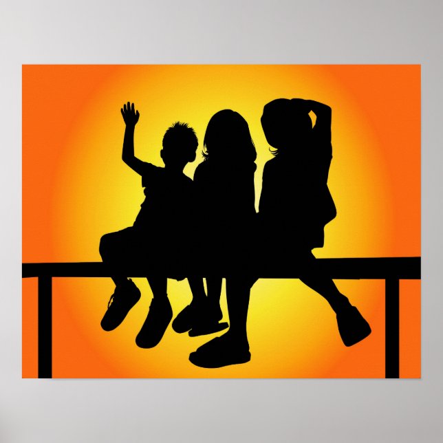 Poster Silhouette pour enfants (Devant)