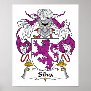 Poster Silva Family Crest