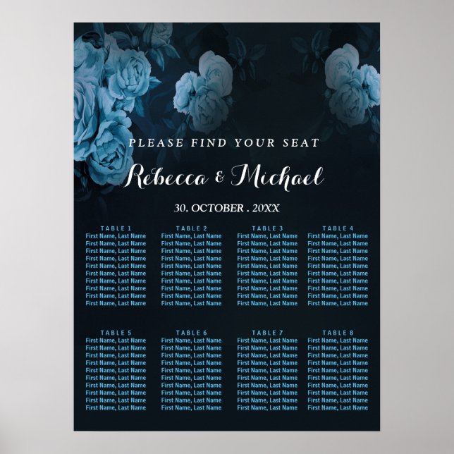 Poster simple Flora Gold (Devant)