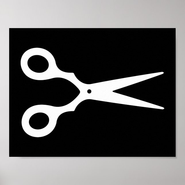 Poster Simple Vector Scissors (Devant)
