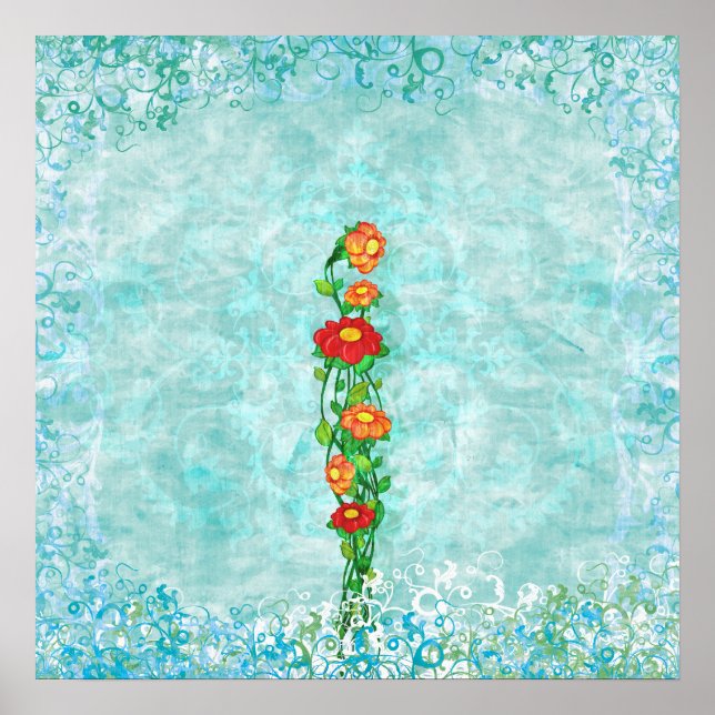 Poster Simplement Belle Florale (Devant)