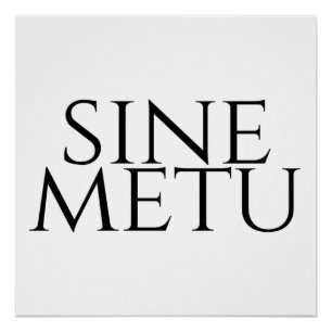 Poster Sine Metu - Sans Peur