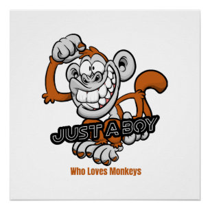 Poster singe juste un garçon
