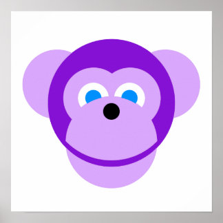 Poster singe pourpre
