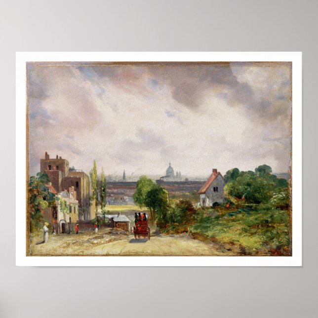 Poster Sir Richard Steele's Cottage, Hampstead, vers 1832 (Devant)