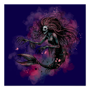 Poster Sirène de haute mer