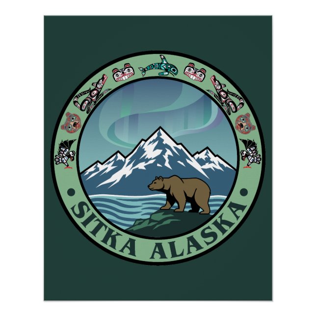 Poster Sitka Alaska États-Unis (Devant)