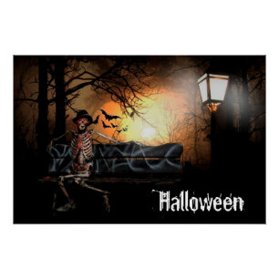 Poster Skeleton d'Halloween