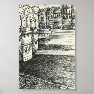 Poster Sketchy À Paris : La Seine