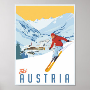 Poster Ski Autriche