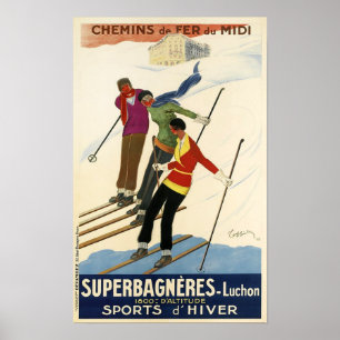 Poster Ski vintage