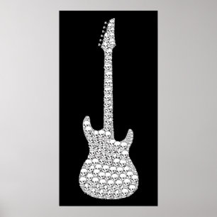 Poster Skull Guitar