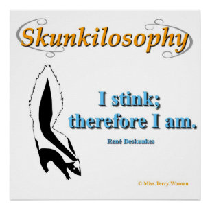 Poster Skunkilosophy : J'pue