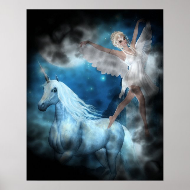 Poster Sky Féerie Aspar et Unicorn Vignette (Devant)