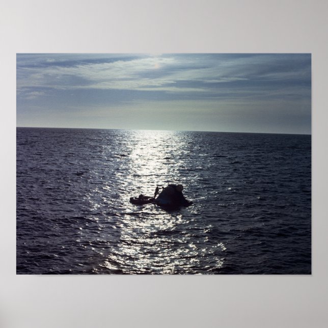 Poster Skylab 4 Splashdown & Recovery (Devant)