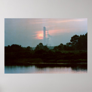 Poster Skylab 4 sur le panneau de lancement