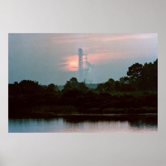 Poster Skylab 4 sur le panneau de lancement (Devant)