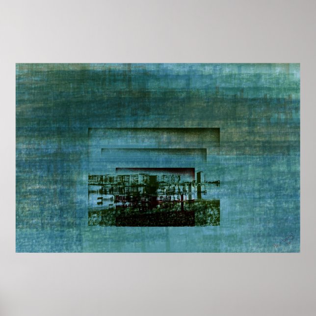 Poster Skyline - baie de Copenhague (Devant)