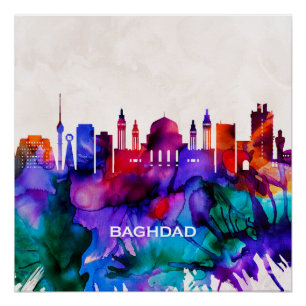 Poster Skyline de Baghdad