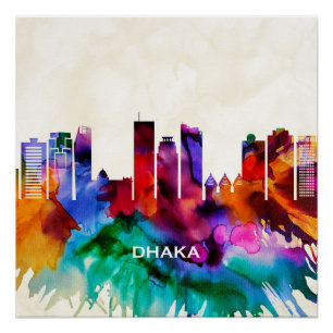 Poster Skyline de Dacca