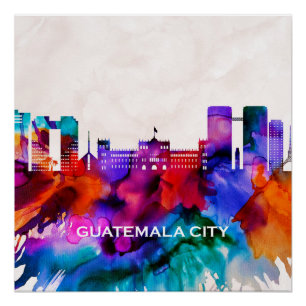 Poster Skyline de Guatemala City