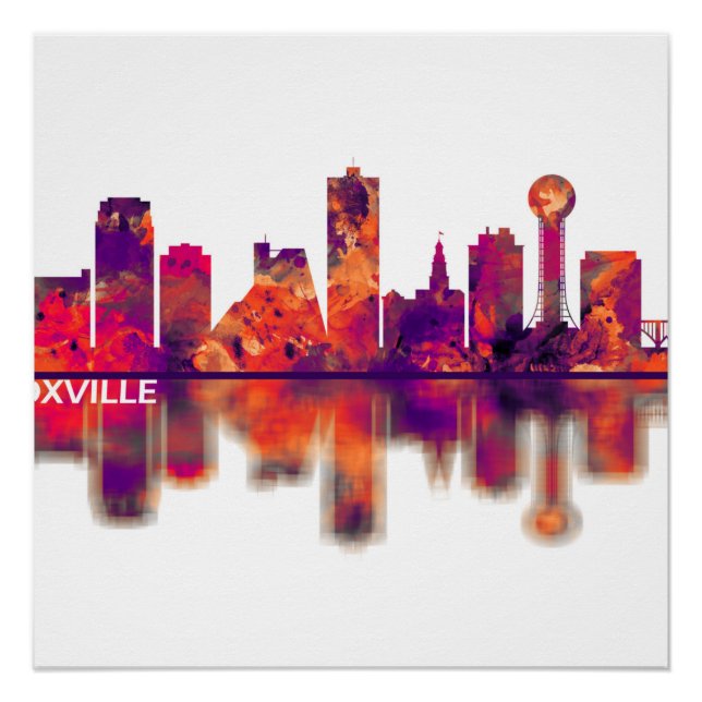 Poster Skyline de Knoxville (Devant)