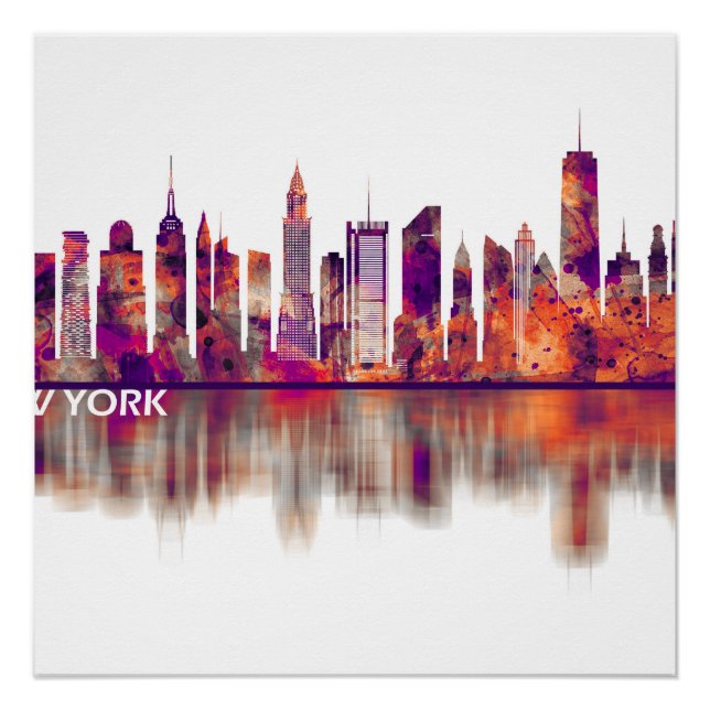 Poster Skyline de New York (Devant)