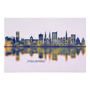 Poster Skyline de Strasbourg