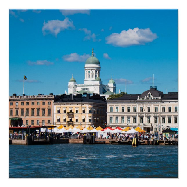 Poster Skyline Helsinki (Devant)