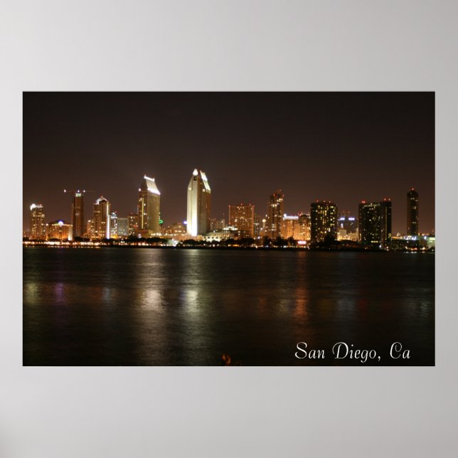 Poster Skyline San Diego (Devant)