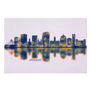 Poster Skyline Spokane