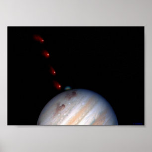 Poster SL9 effectuant Jupiter