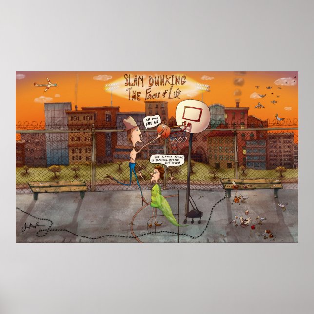 Poster Slam Dunking L'affiche des faits de la vie (Devant)