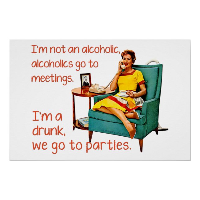 Poster SlipperyJoe socialiser la fête de la boisson vinta (Devant)