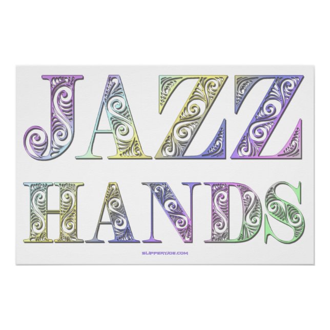 Poster SlipperyJoe's comédie musicale Broadway Jazz Hands (Devant)